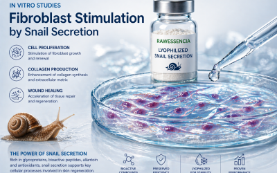 Stimulation des fibroblastes par la bave d’escargot